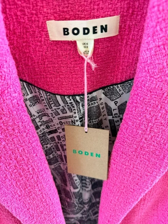 Boden Bouclé Women's Blazer Jacket  sizeUS 2/UK 6- - Picture 9 of 11